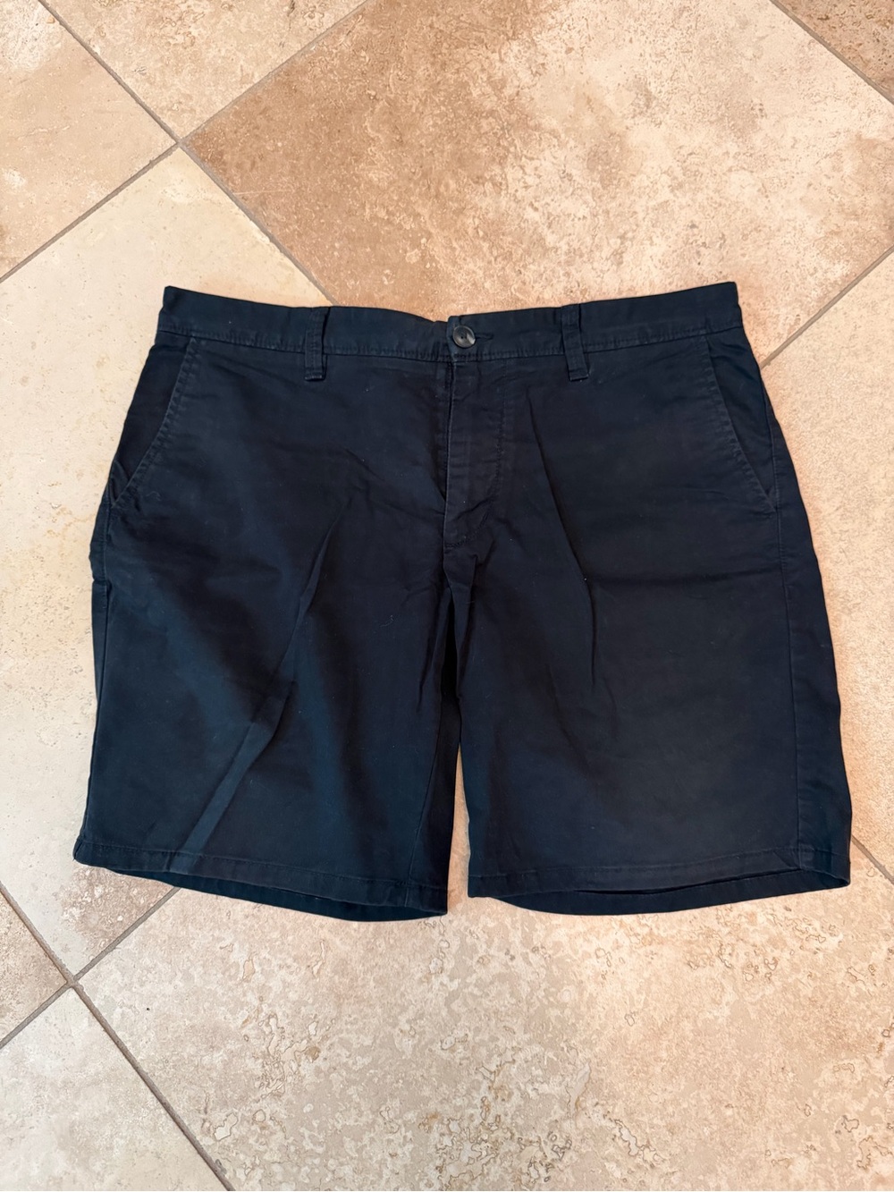 Men's Black Cotton Shorts